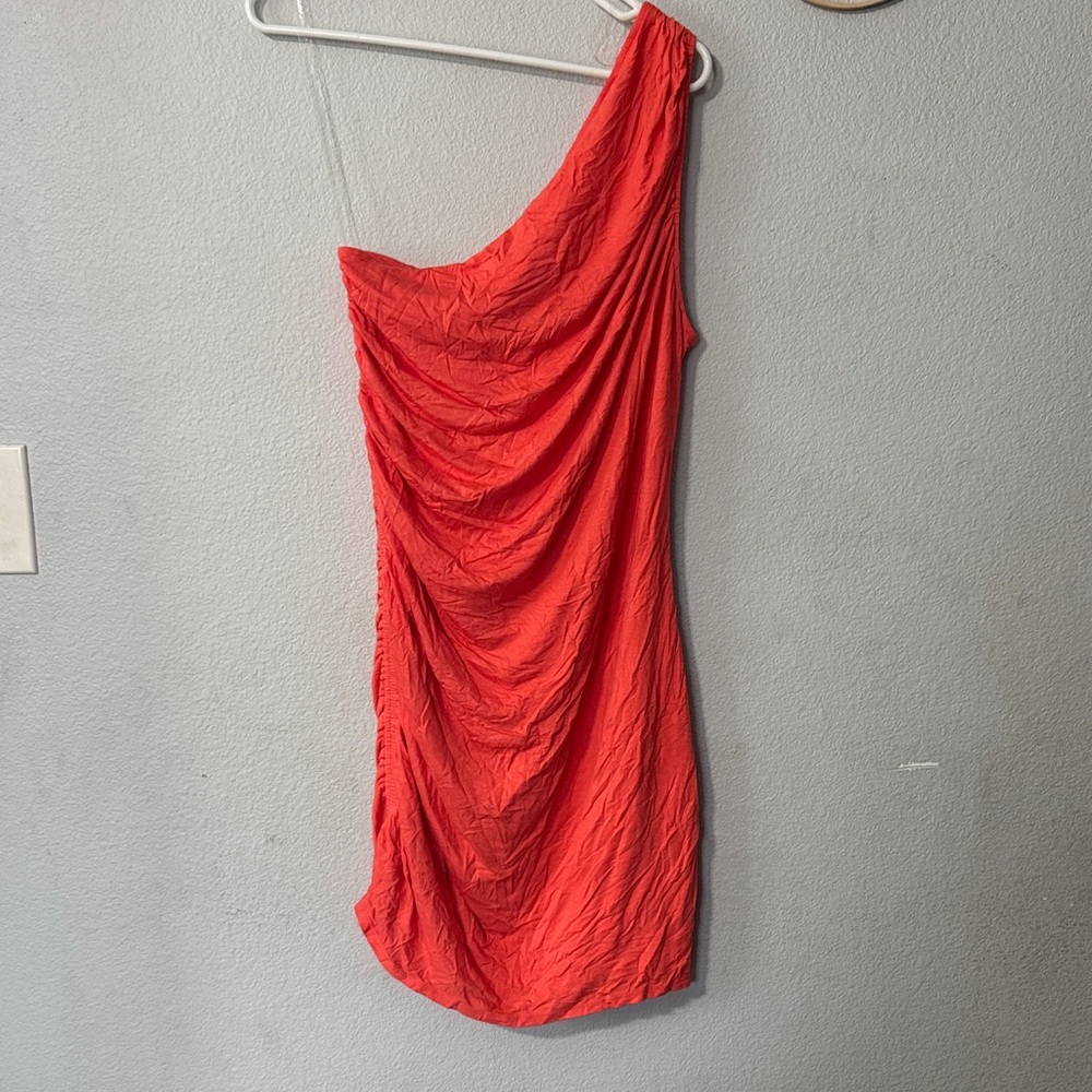 a new day Vibrant Red One-Shoulder Dress